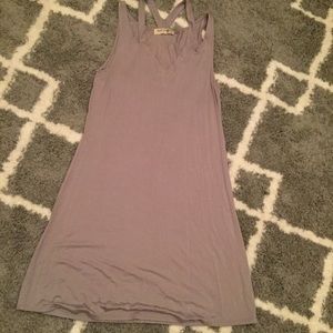 Gray Flowy Dress